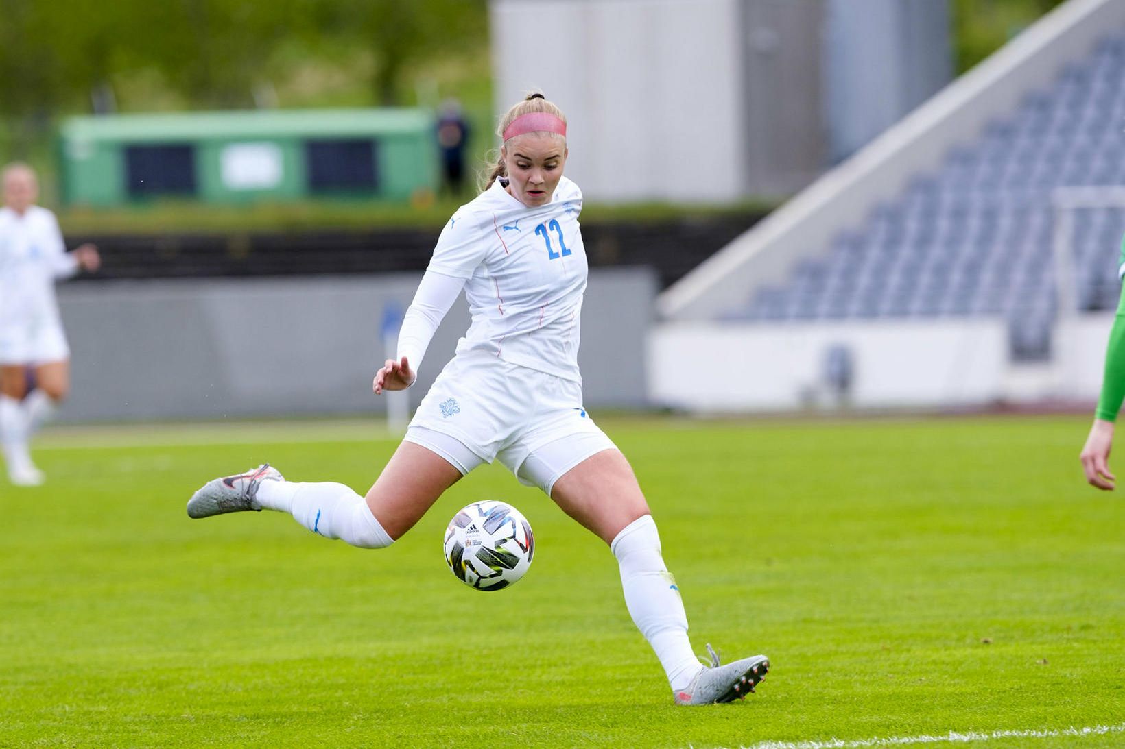 Andrea Rán Hauksdóttir í landsleik gegn Írlandi á síðasta ári.