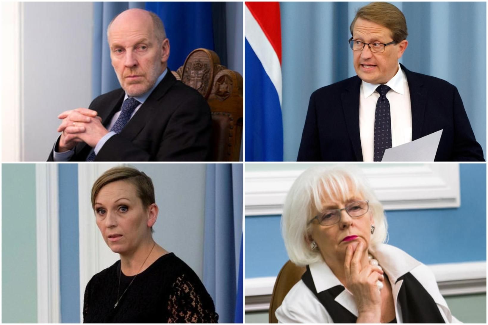 Steingrímur J. Sigfússon, Birgir Ármannsson, Unnur Brá Konráðsdóttir og Jóhanna …