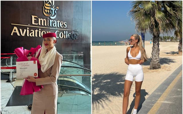 Valentína Björk Hauksdóttir flutti til Dubai til að starfa sem flugfreyja hjá Emirates.