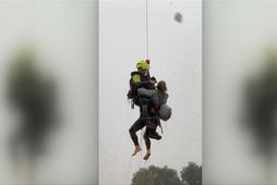 Dog owner rescued with pet from floods in Spain