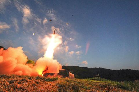 South Korea started testing its missiles soon after North Korea nuclear test.