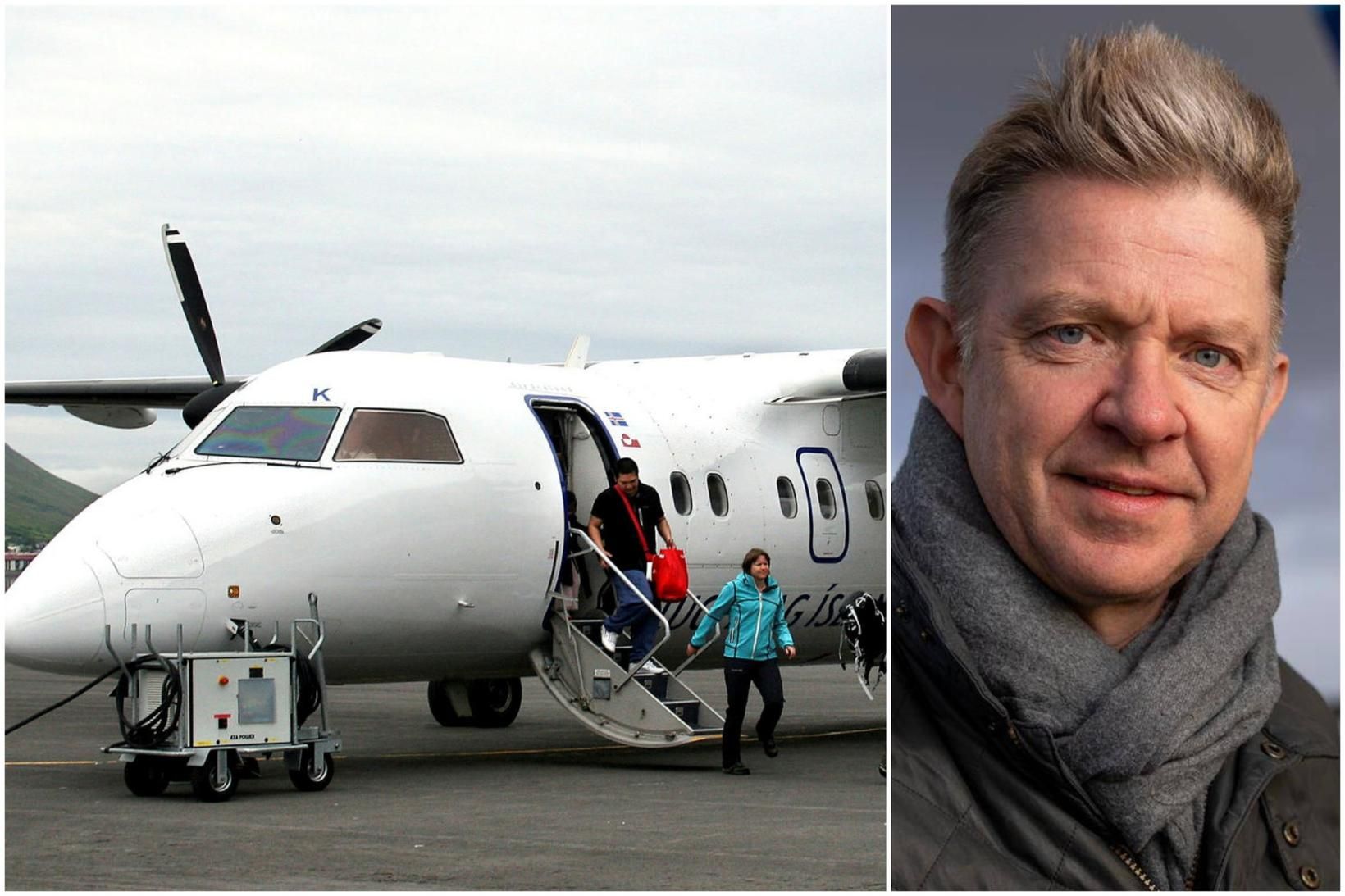 Bogi segir innanlandsflugið mjög mikilvægan þátt í starfsemi flugfélagins og …