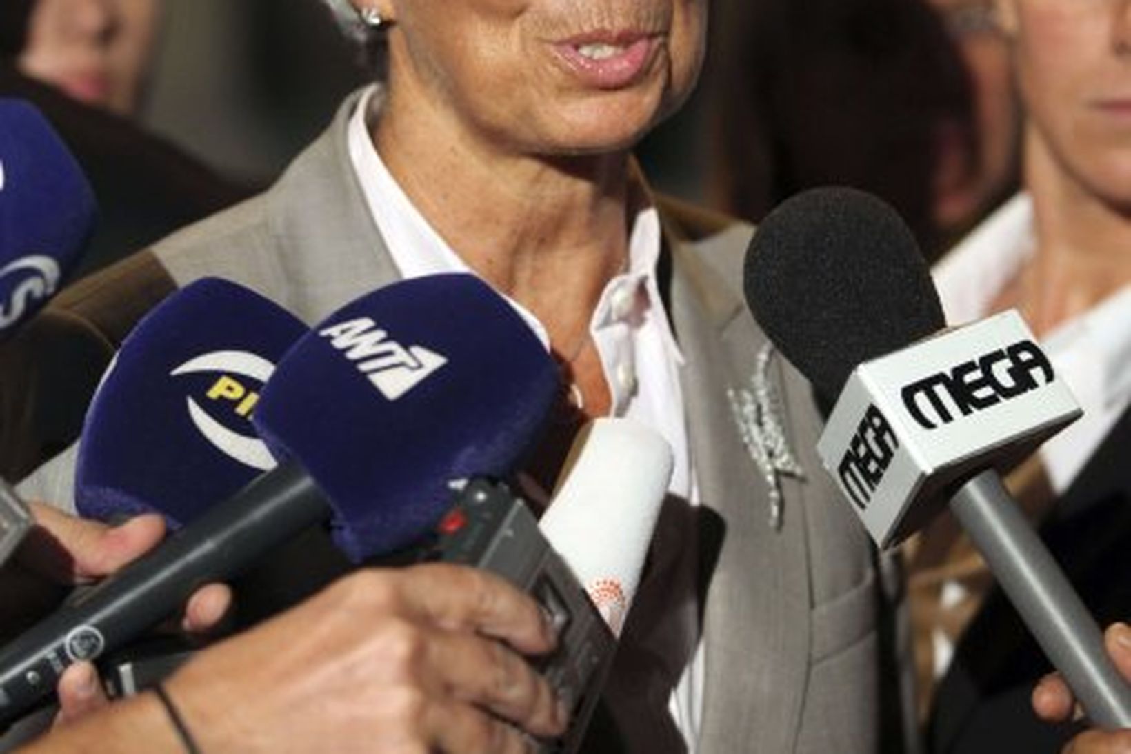 Christine Lagarde, framkvæmdastjóri Alþjóðagjaldeyrissjóðsins, situr fundinn á Kýpur.