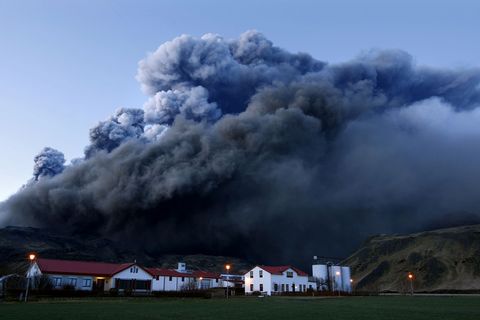 The Eyjafjallajökull eruption.