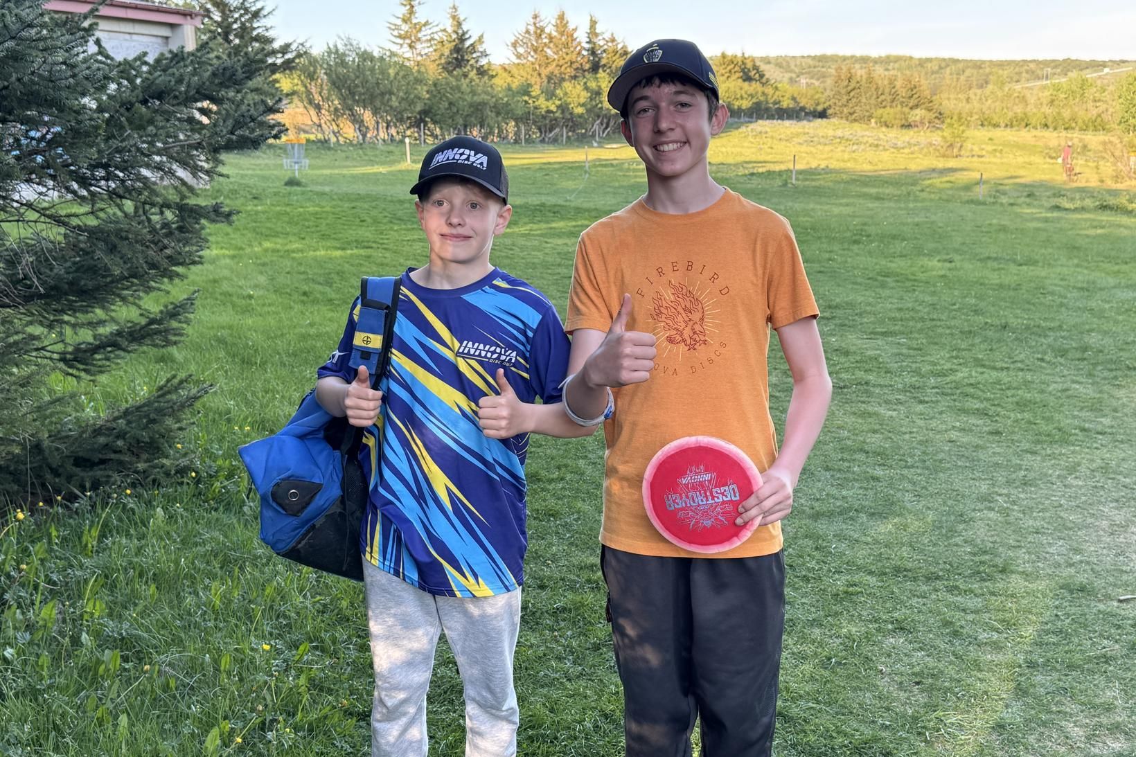 Ungir og efnilegir frisbígolfarar