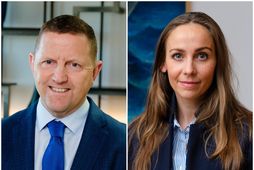 Gunnþór Ingvason formaður SFS og Heiðrún Lind Marteinsdóttir framkvæmdastjóri SFS.