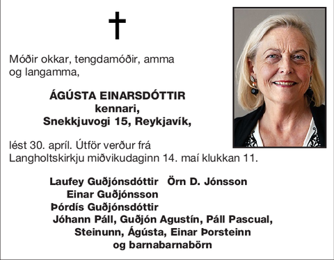 Ágústa Einarsdóttir