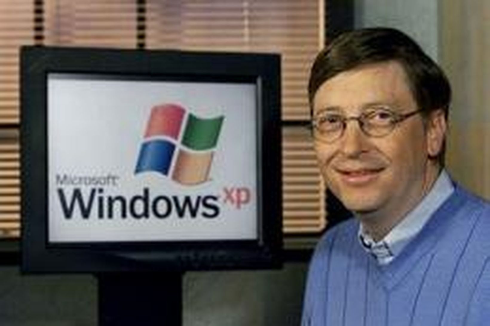 Bill Gates, stjórnarformaður Microsoft, virðist ekki hafa áhyggjur af samkeppninni …