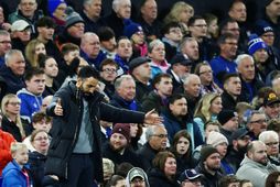 Rúben Amorim, knattspyrnustjóri Manchester United, á hliðarlínunni í leiknum gegn Ipswich Town í gær.