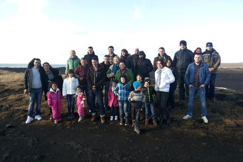Hans Guðmundsson took thirty refugees in Iceland on a coach trip around the natural wonders of the Reykjanes peninsula.