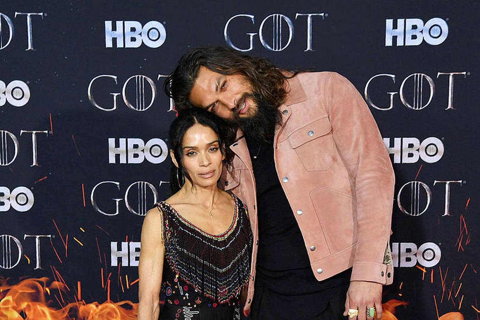 Jason Momoa og Lisa Bonet.