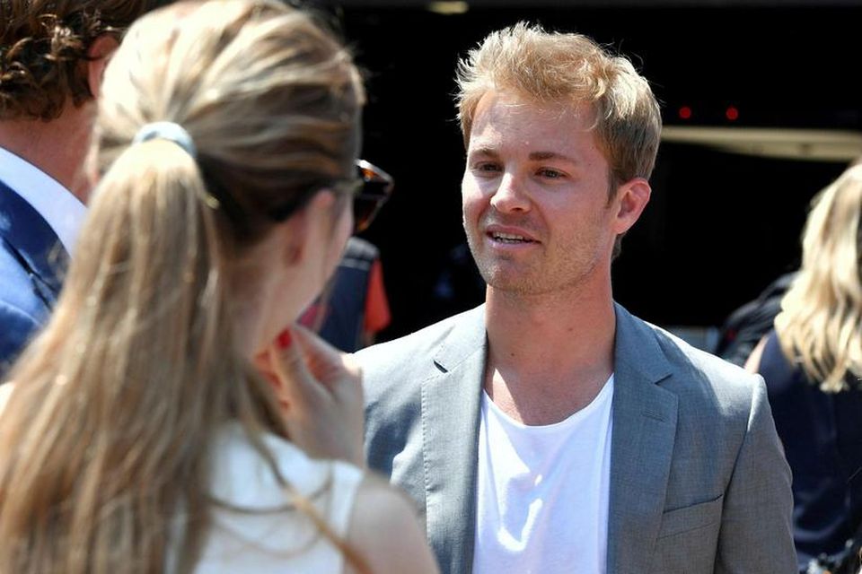 Nico Rosberg var meðal þeirra sem fylgdust með kappakstrinum en hann býr í furstadæminu.