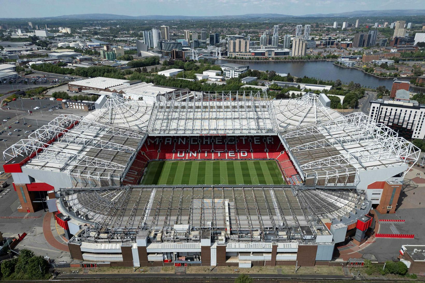 Old Trafford er heimavölllur Manchester United.