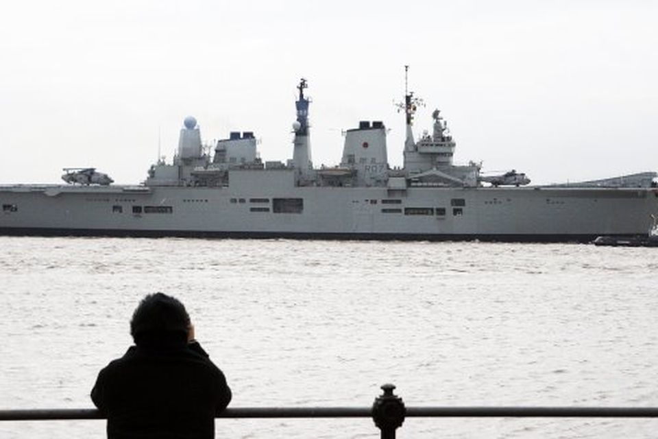 Flugmóðurskipið HMS Ark Royal.