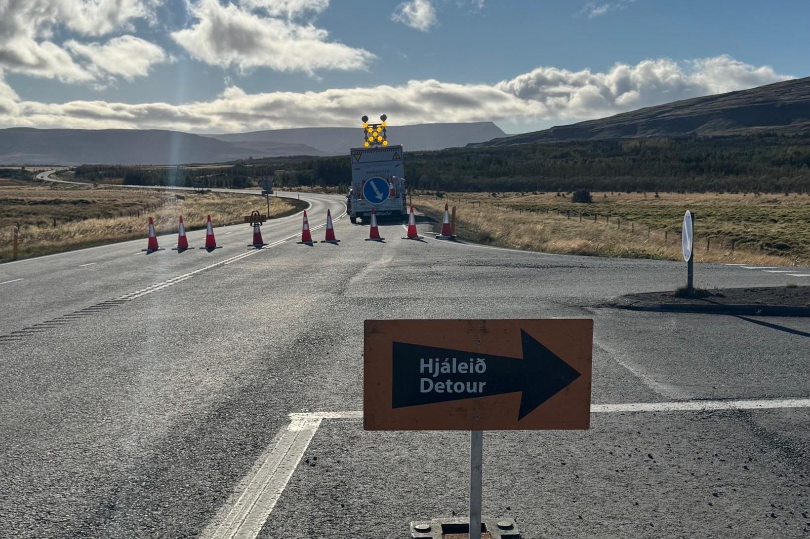 Ekið á starfsmann Colas