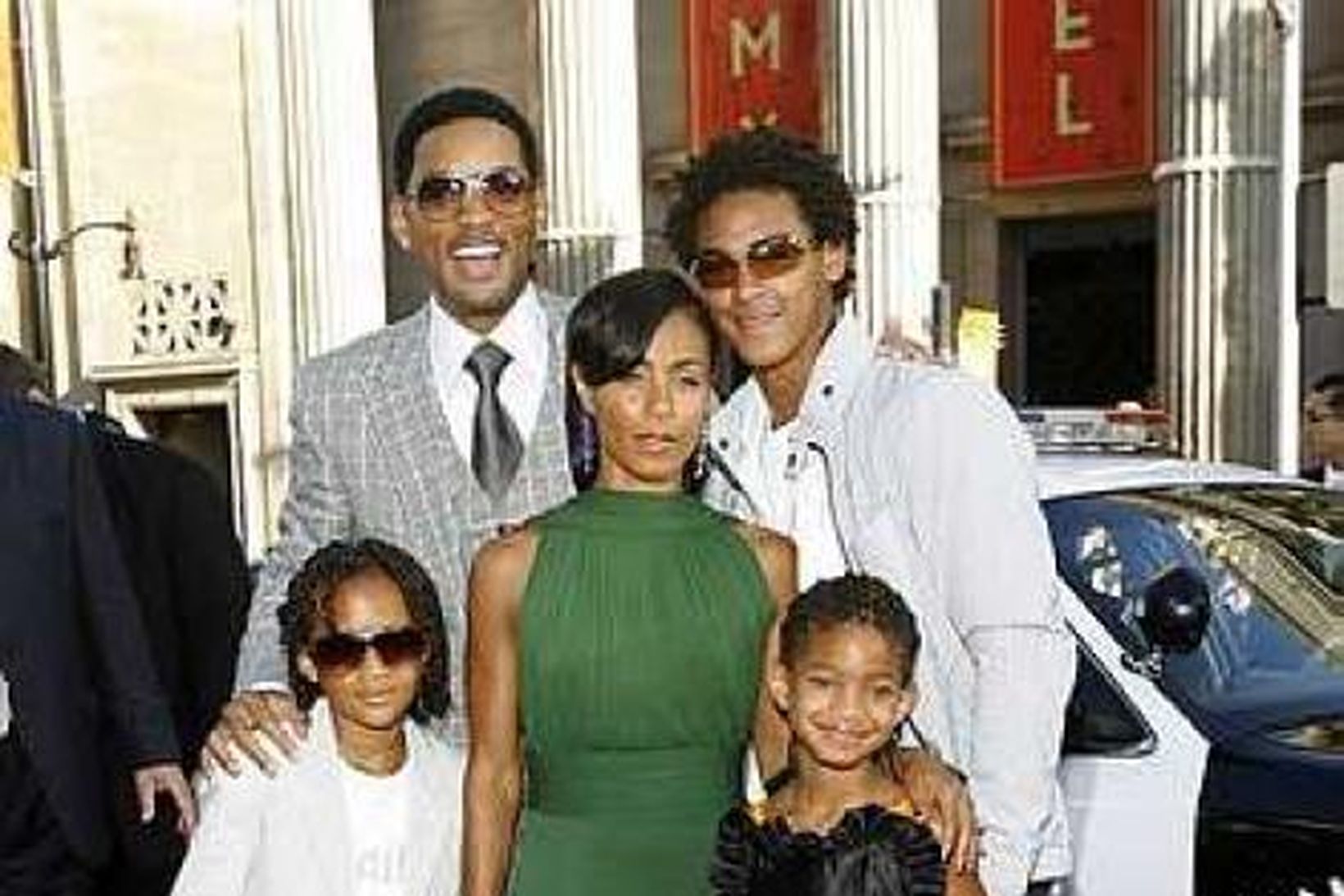 Will Smith, Jada Pinkett Smith ásamt börnum sínum, Jaden, Willow …