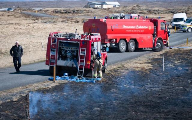 Brunavarnir Suðurnesja voru á vettvangi.