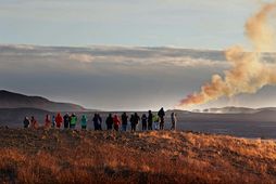 Gasdreifingarspá gerir ráð fyrir norðan- og norðaustanátt átt á gosstöðvunum í dag