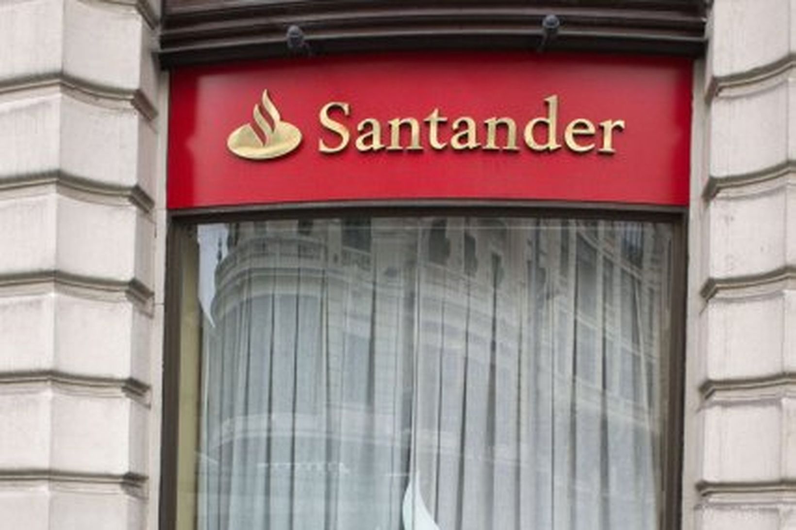 Útibú Santander-bankans í Madrid.