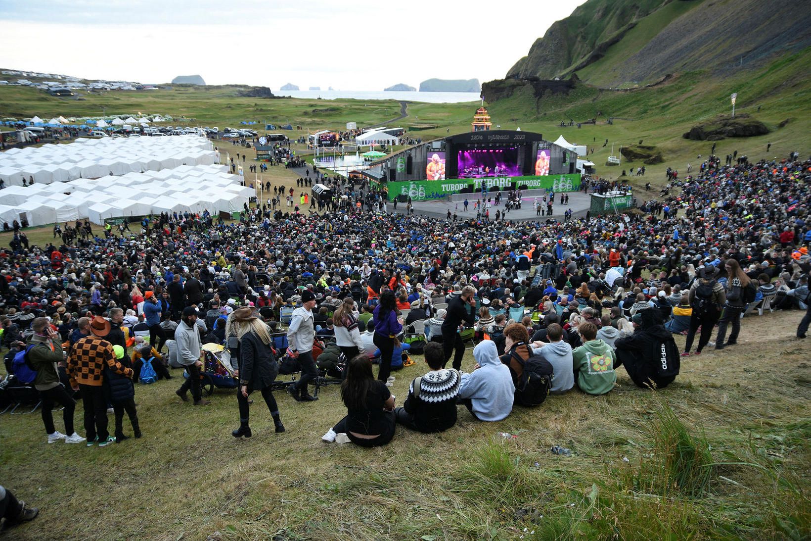 Maðurinn var handtekinn á Þjóðhátíð.