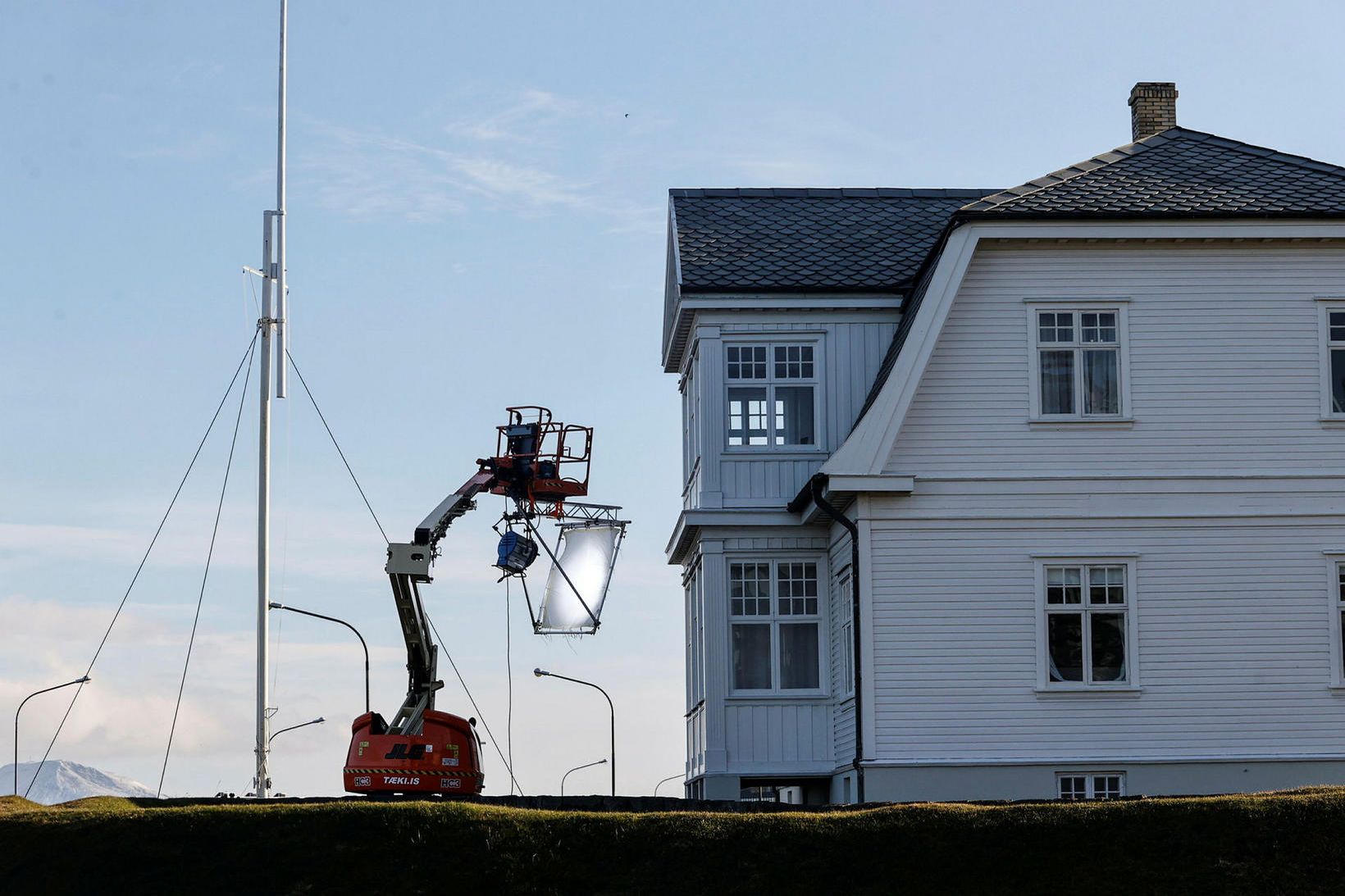 Tökur við Höfða í fullum gangi, nákvæmlega 38 árum eftir …