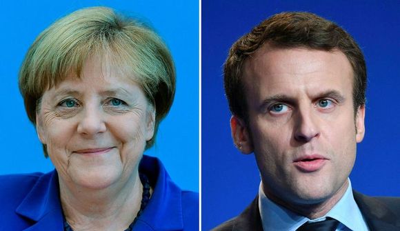 Merkel og Macron funda á mánudag