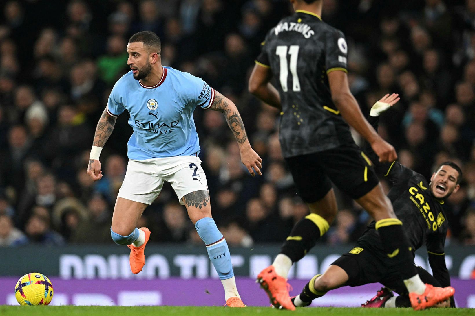 Kyle Walker í leik með Manchester City á dögunum.