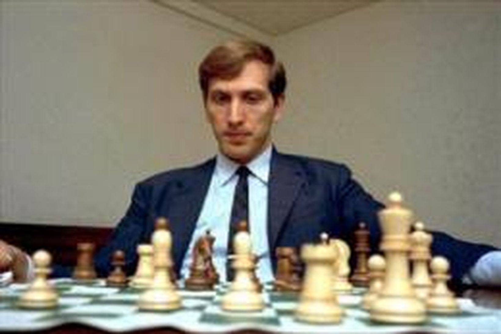 Bobby Fischer að tafli.
