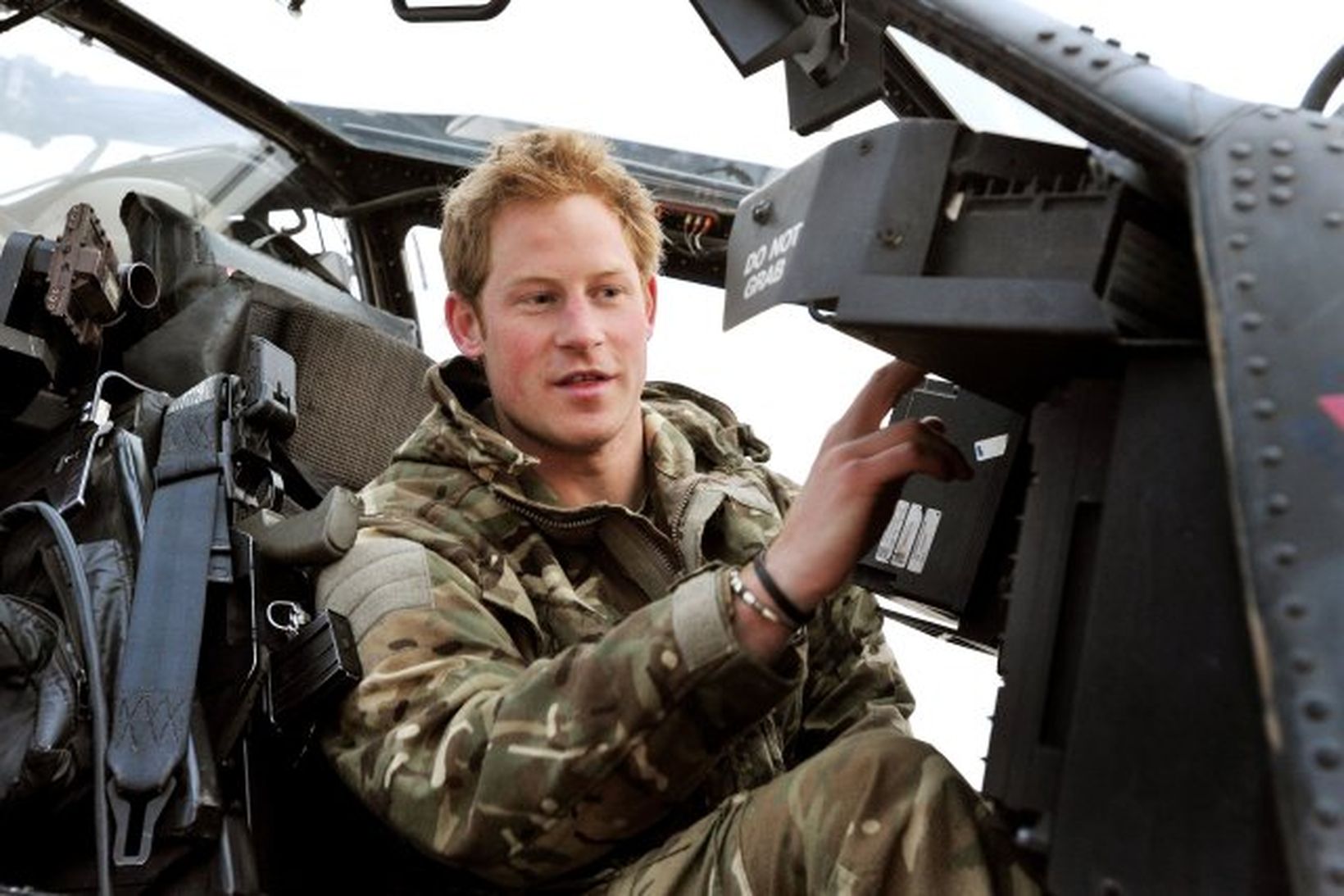 Harry prins gegndi herþjónustu í Afganistan.