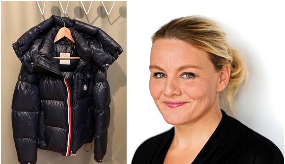 Sigga Dögg selur notaða Moncler-úlpu á 90.000 kr. 