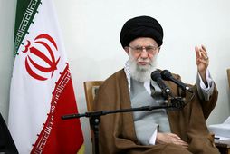 Khamenei á fundi í Teheran fyrr í vikunni.