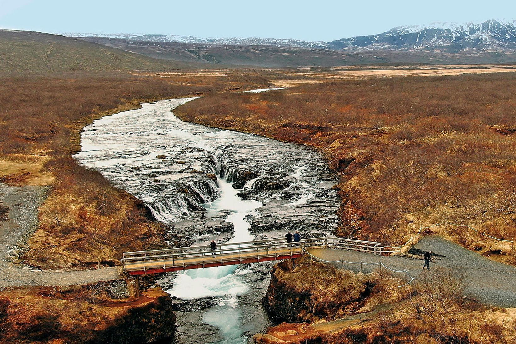 Brúarárfoss er einn þriggja fossa sem falla í Brúará. Hinir …