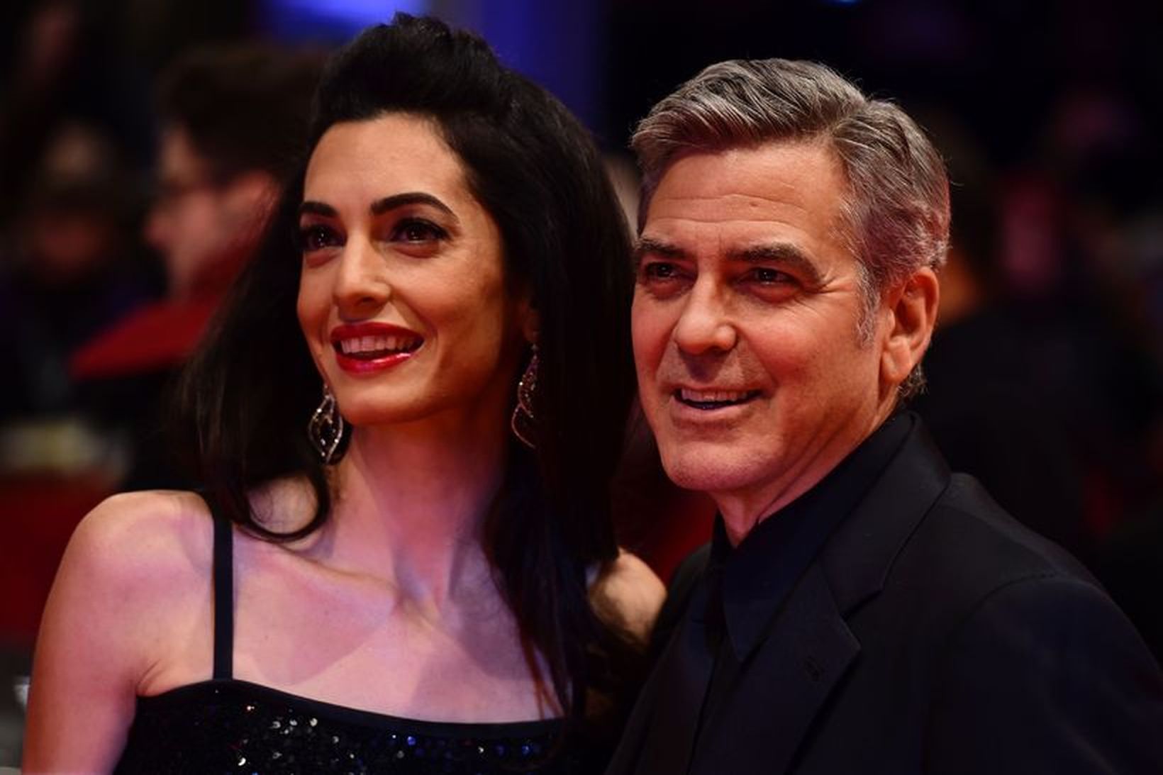 Hjónin Amal Alamuddin og George Clooney