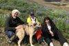 Dorrit and Samson were walking up Esja Mountain