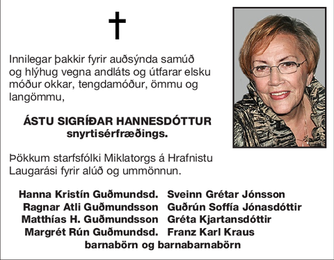 Ástu Sigríðar Hannesdóttur