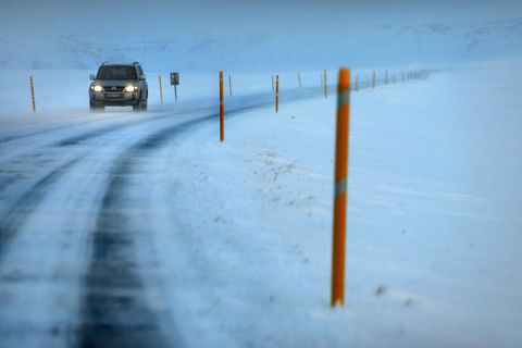 Icy conditions prevalent this morning.