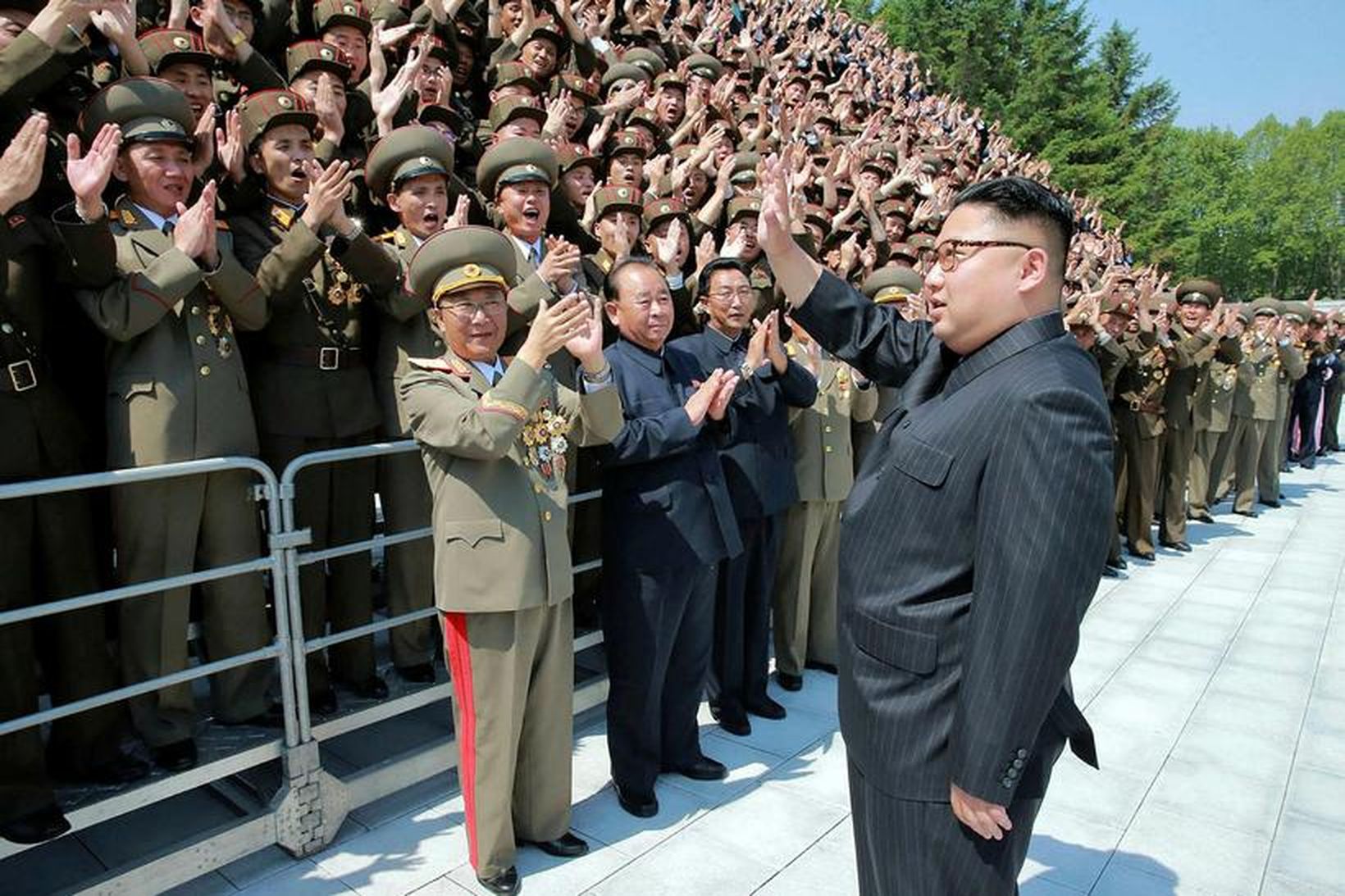 Kim Jong-un, leiðtogi Norður-Kór­eu.