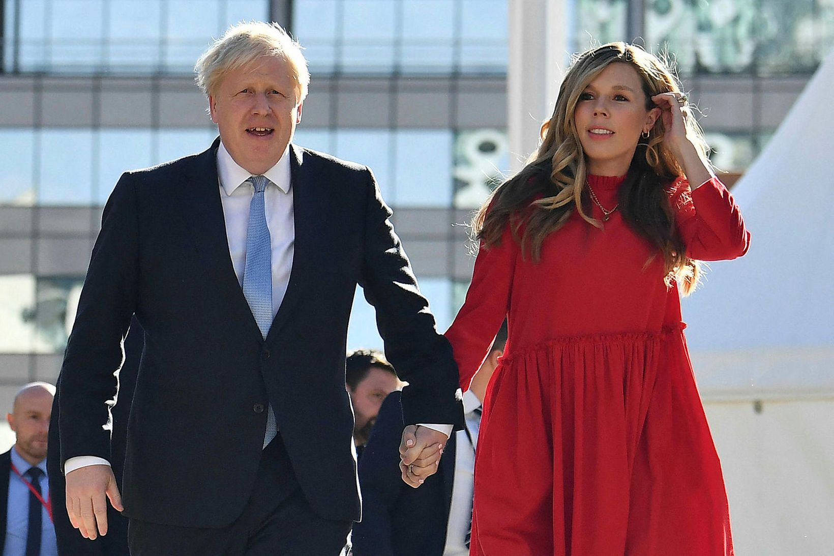Boris og Carrie Johnson eiga von á sínu öðru barni …