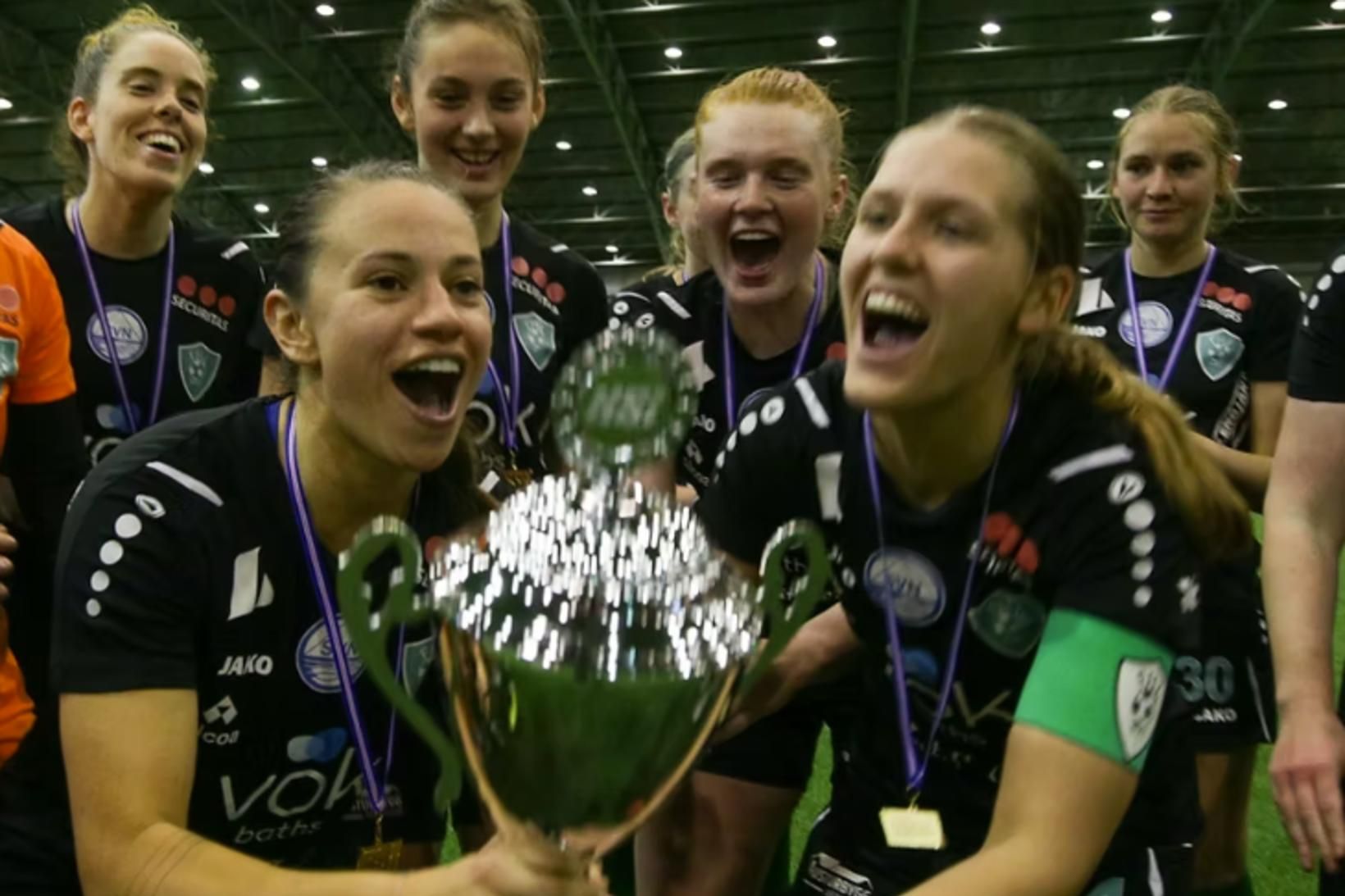 Rósey Björgvinsdóttir fagnar sætinu í efstu deild.
