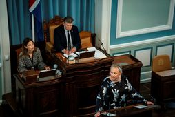 Frá Alþingi í gær.