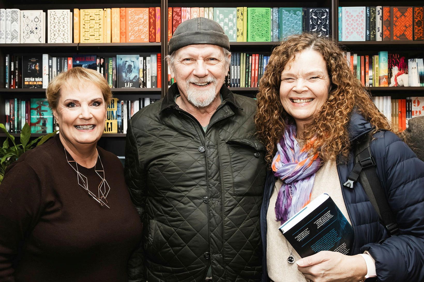 Pálmi Gestsson fagnaði með Sólveigu