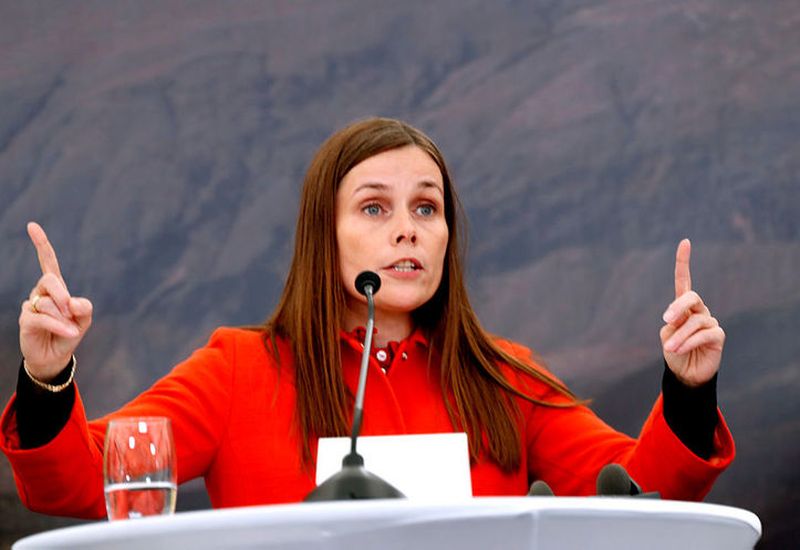 Katrín Jakobsdóttir, prime minister of Iceland.