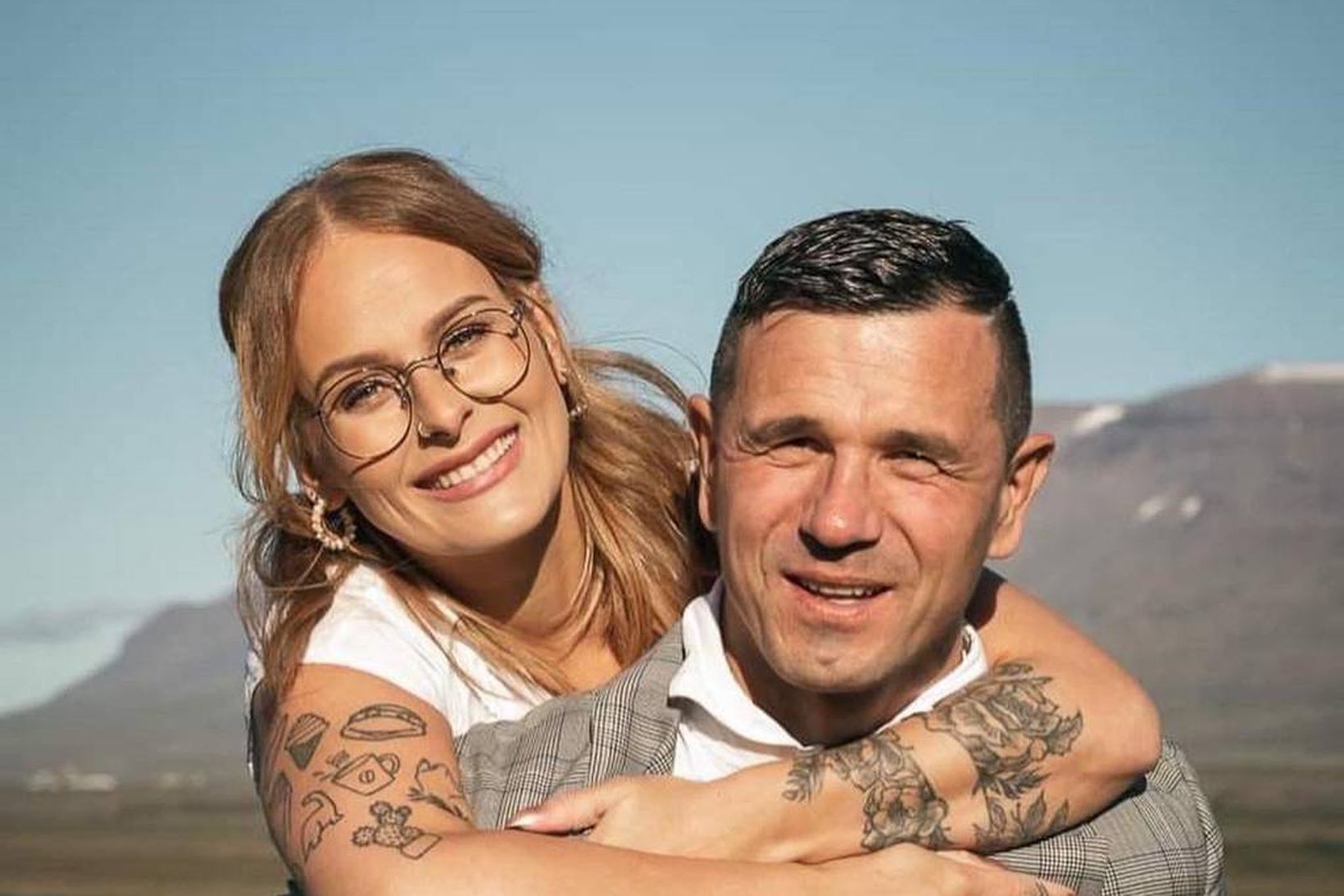 Rafael og Sveina giftu sig árið 2022.