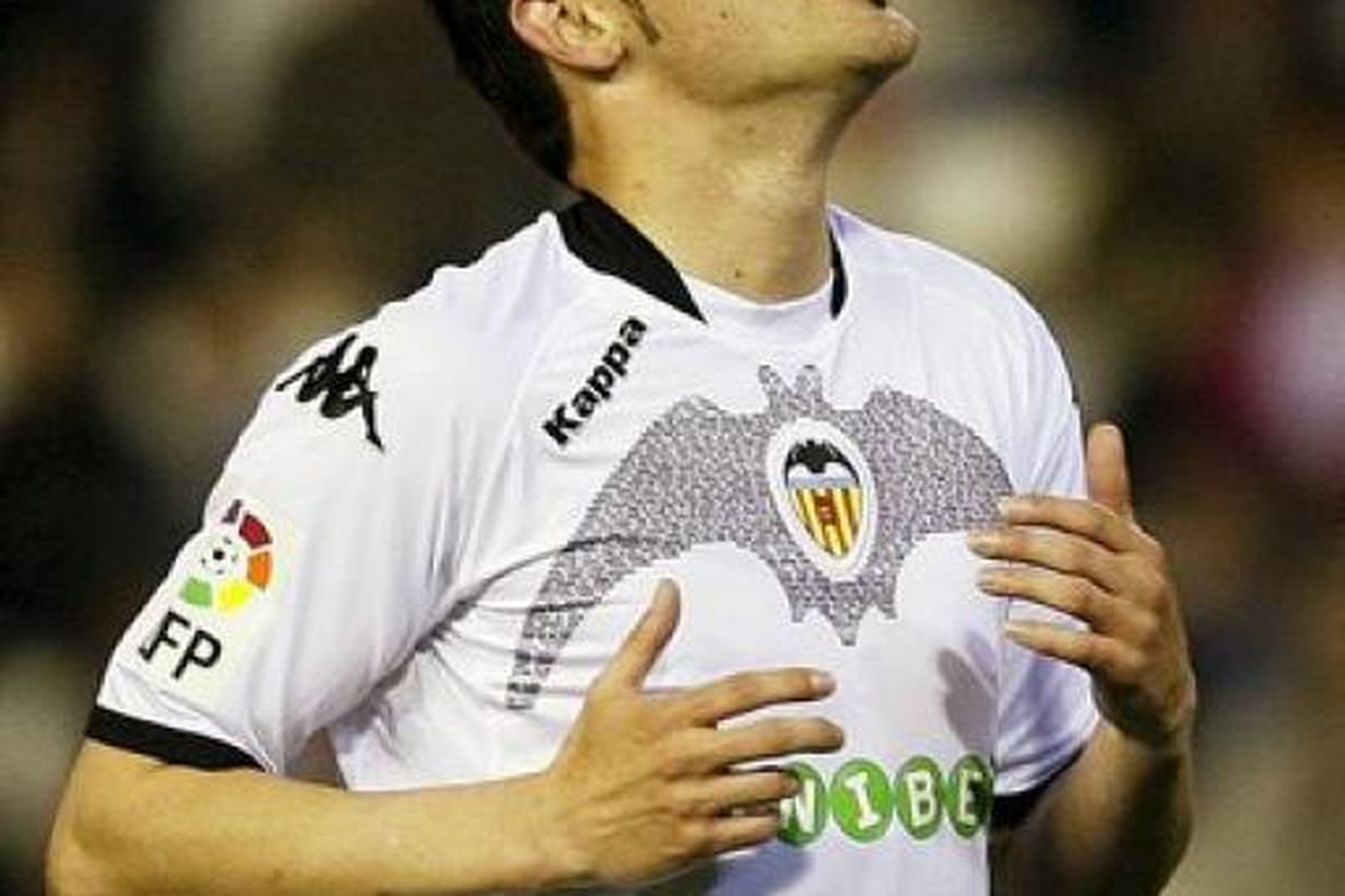 David Villa í búningi Valencia.