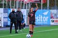Markið Bergdís Sveinsdóttir skoraði mark Íslands í Falkirk.