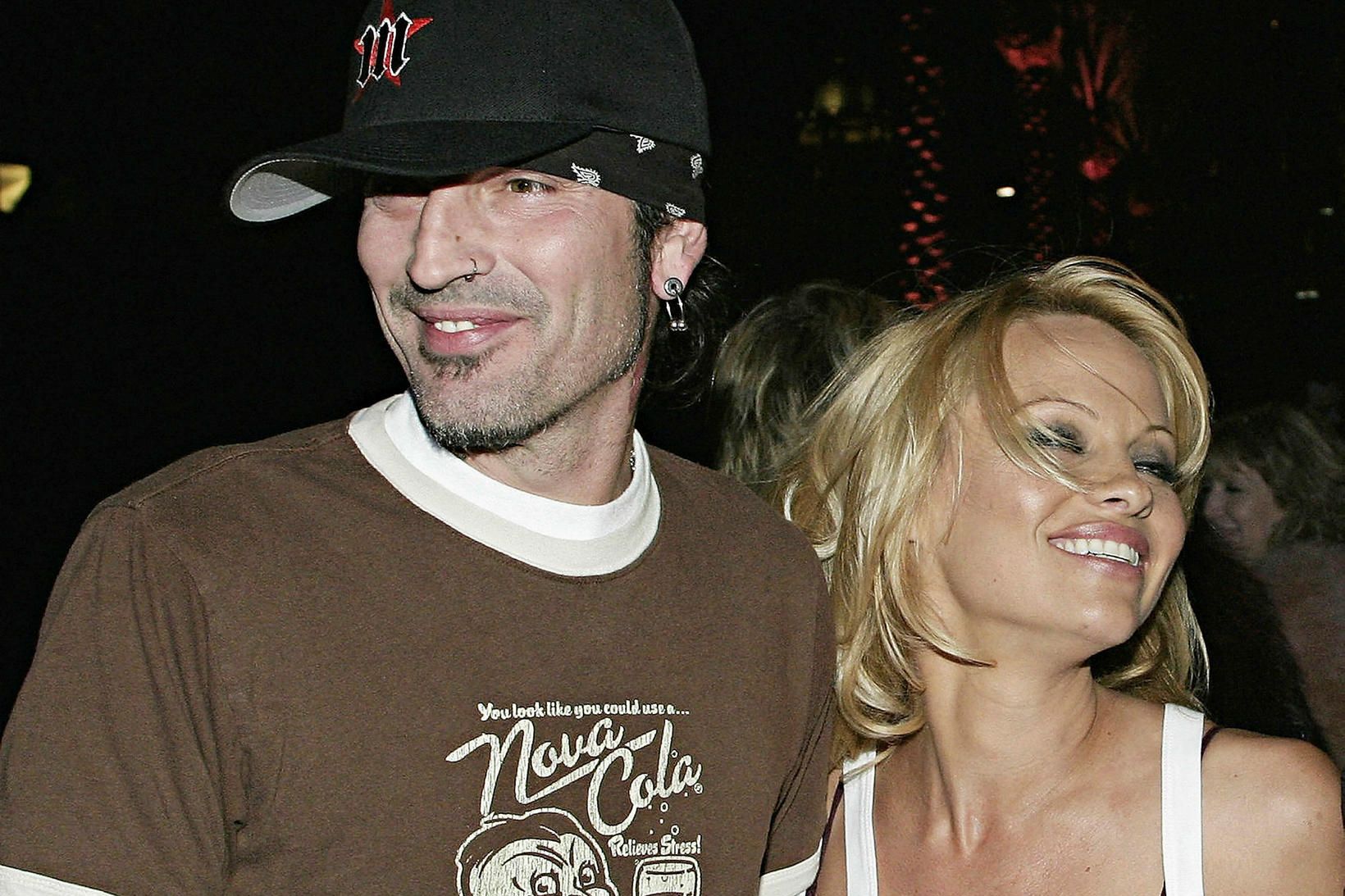 Tommy Lee og Pamela Anderson meðan allt lék í lyndi.