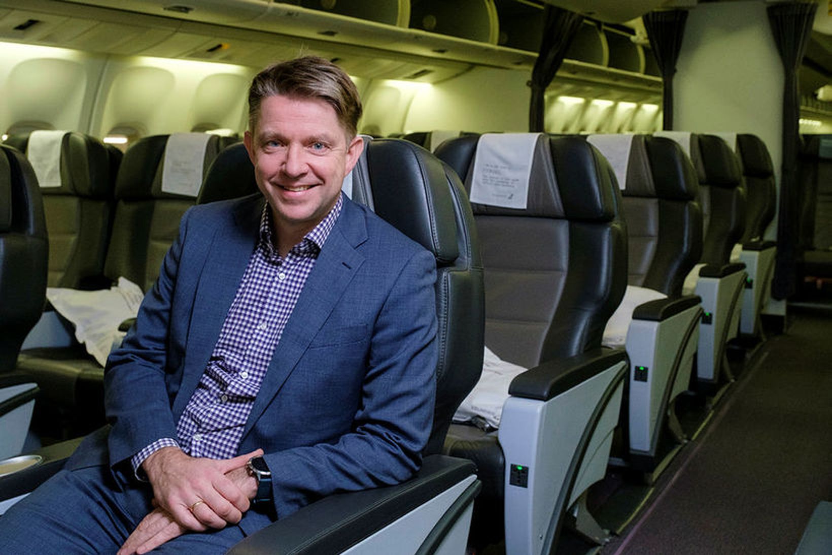 Bogi Nils Bogason, forstjóri Icelandair, kveðst ánægður með ársfjórðungsuppgjör félagsins.