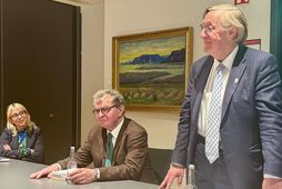 Hér má sjá Borwick lengst til hægri á ráðstefnunni í síðustu viku.