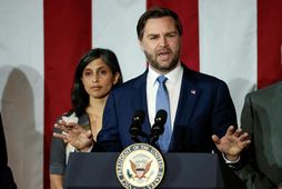 JD Vance, varaforseti Bandaríkjanna, og eiginkona hans, Usha Vance.