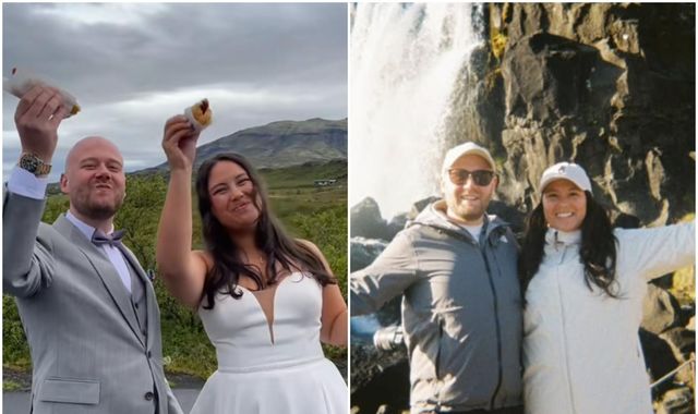 Viktor Már Snorrason og Kaya Sue giftu sig síðustu helgi.